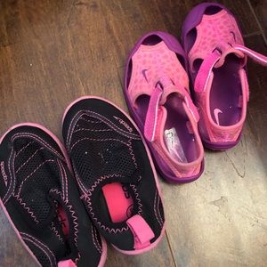 2 pairs of toddler water shoes